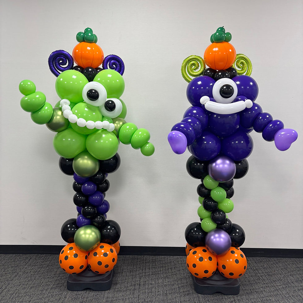 ハロウィンモンスターのバルーンアート