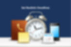 Clock face with realistic deadlines noted