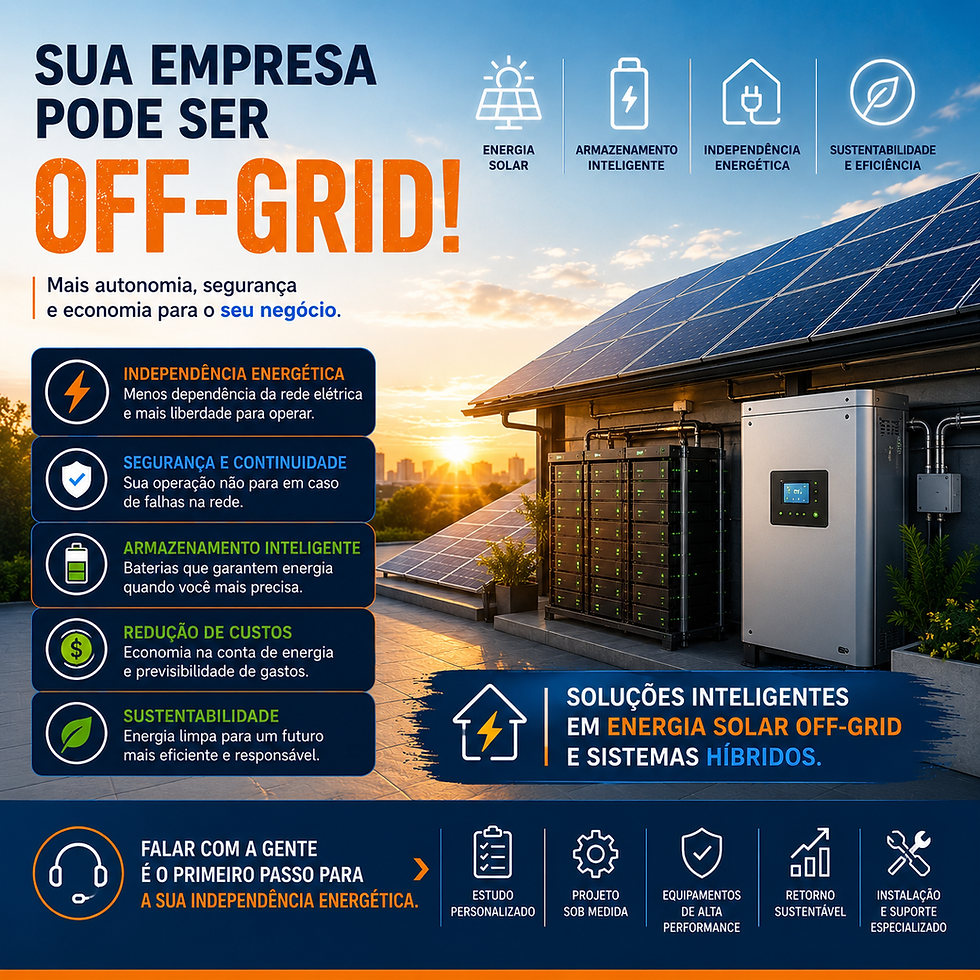 Energia solar off-grid para empresas: vale a pena investir?
