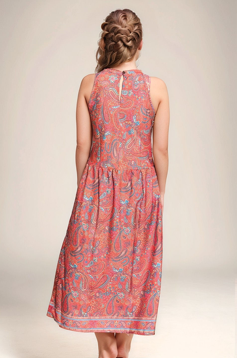 Thumbnail: Red Colour Printed Short Dress