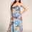 Thumbnail: Tropical Leaf Print Sleeveless Maxi Dress