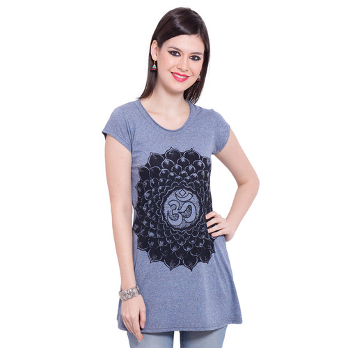 River Dress Cotton Jersey Blue Mandala - Buy at Wholesale Price