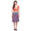 Thumbnail: Reversible Short Wrap Skirt Purple/Blue