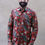 Thumbnail: Mens Shirt Long Sleeves Cotton Hand Block Print Maroon