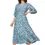 Thumbnail: Blue Colour Printed Long Dress