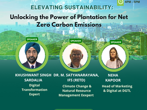 Insights on our Successful Webinar: Elevate Sustainability: Unlocking Plantation for Achieving Net Zero Carbon