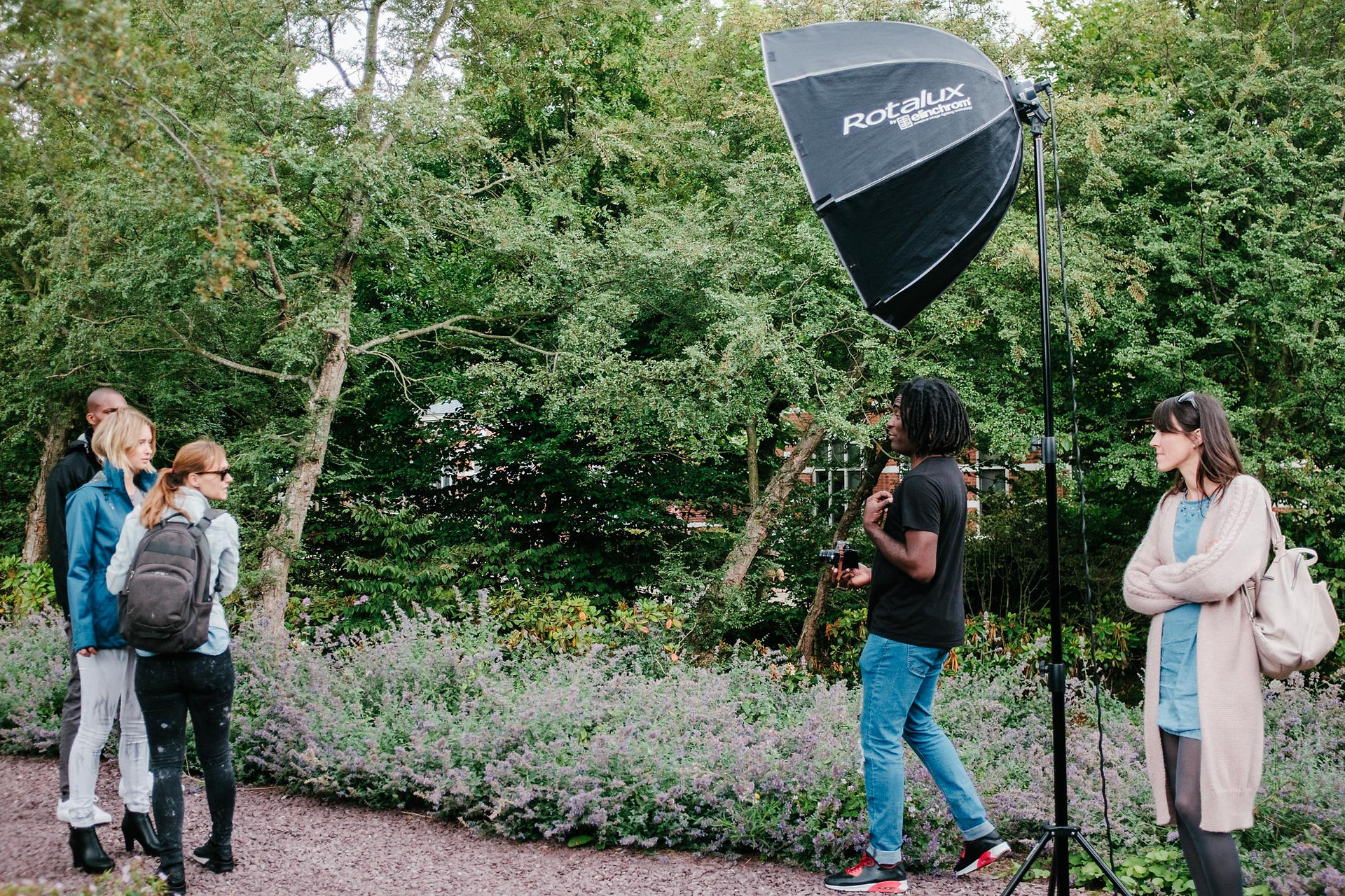 What Happens Behind the Scenes of a Fashion Photoshoot - photographer in action