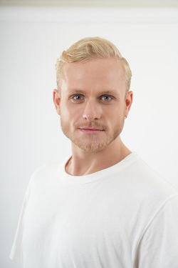 Studio photoshoot for a man with Amsterdam portrait photographer