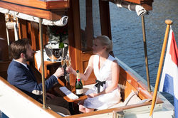 Couple on the boat trip proposal - couple photographer Amsterdam