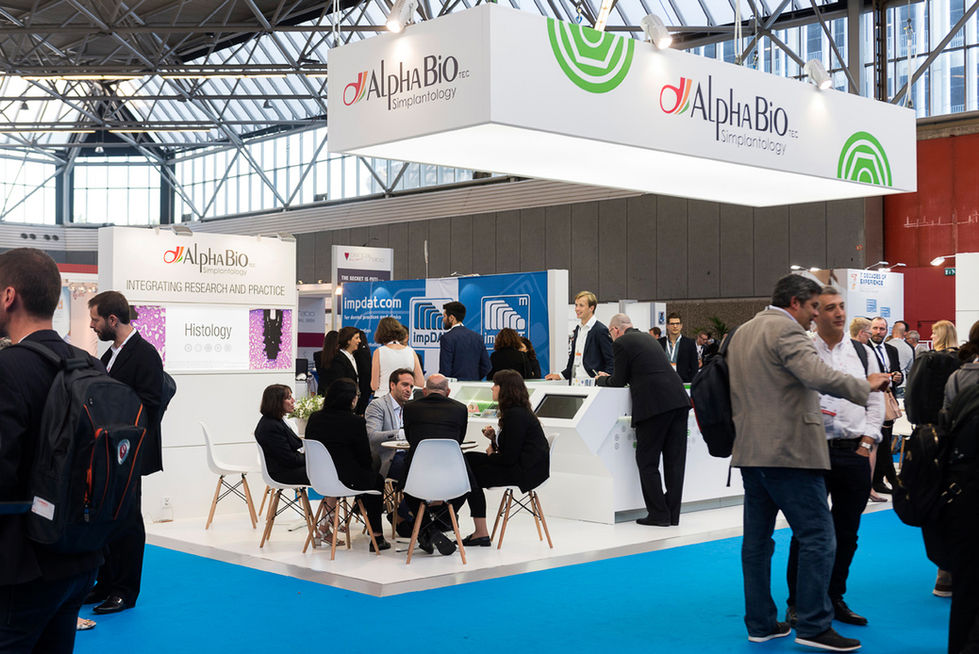 Trade show photographer capturing an exhibition stand at RAI Amsterdam.