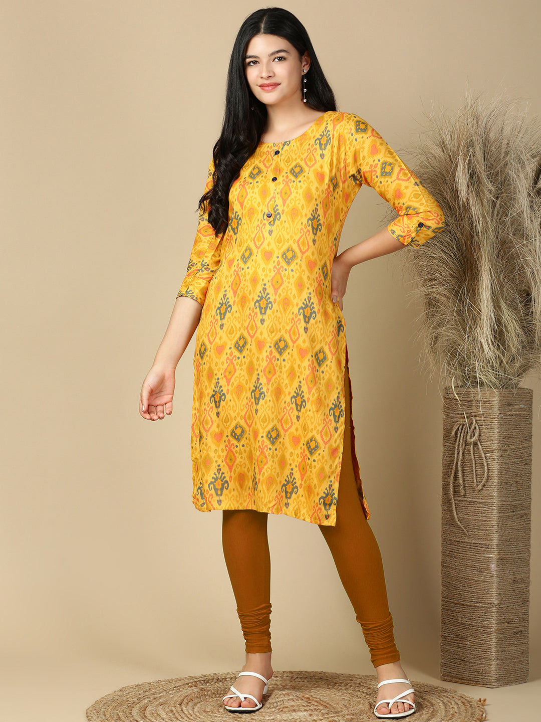 Ginger Premium Cotton Stretch Churidar
