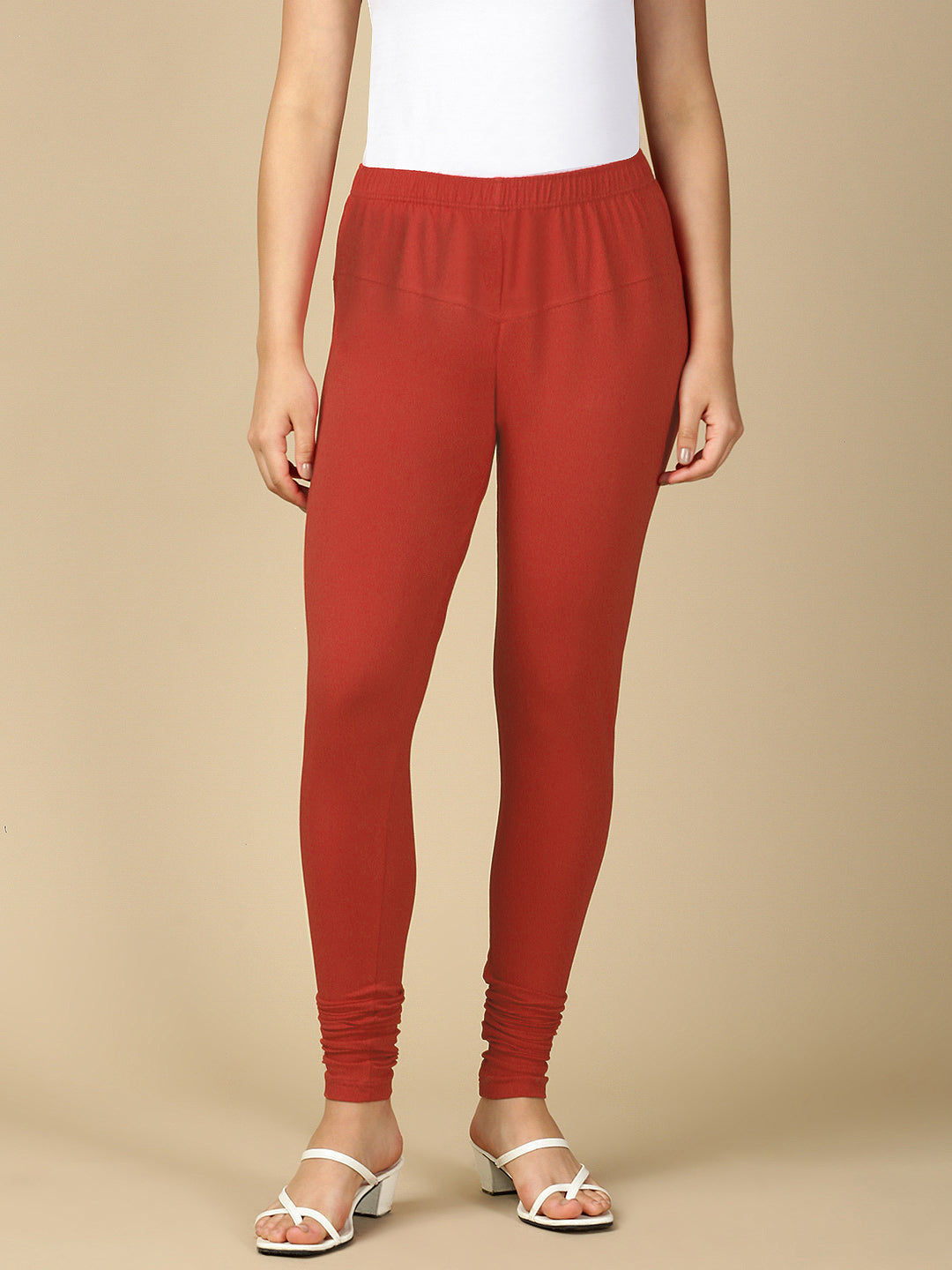 Rose Tan Premium Cotton Stretch Churidar