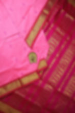 ILAIYAAL CLOTHINGS South Cotton Gadwal Saree for Women | Celebrity Inspired Traditional Ethnic Wear | Chettinad & Kalyani Cotton Sarees | Soft Cotton Saree with Blouse Piece - Pink Rani - Image 2