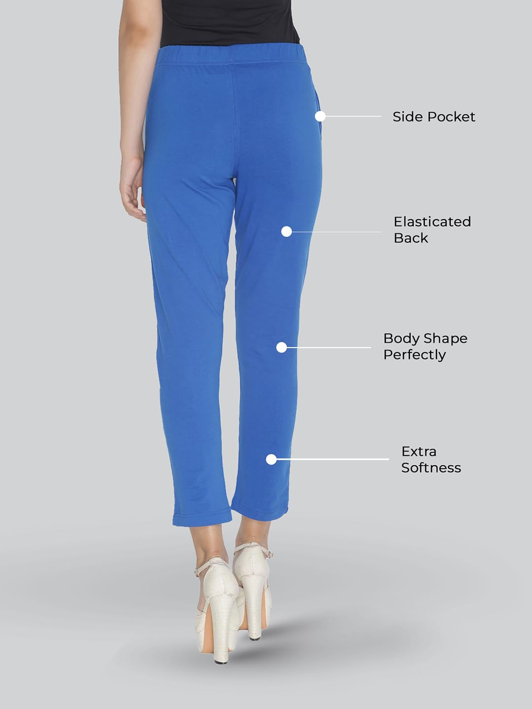 Lyra Women's Regular Pants - Ink Blue - Image 2