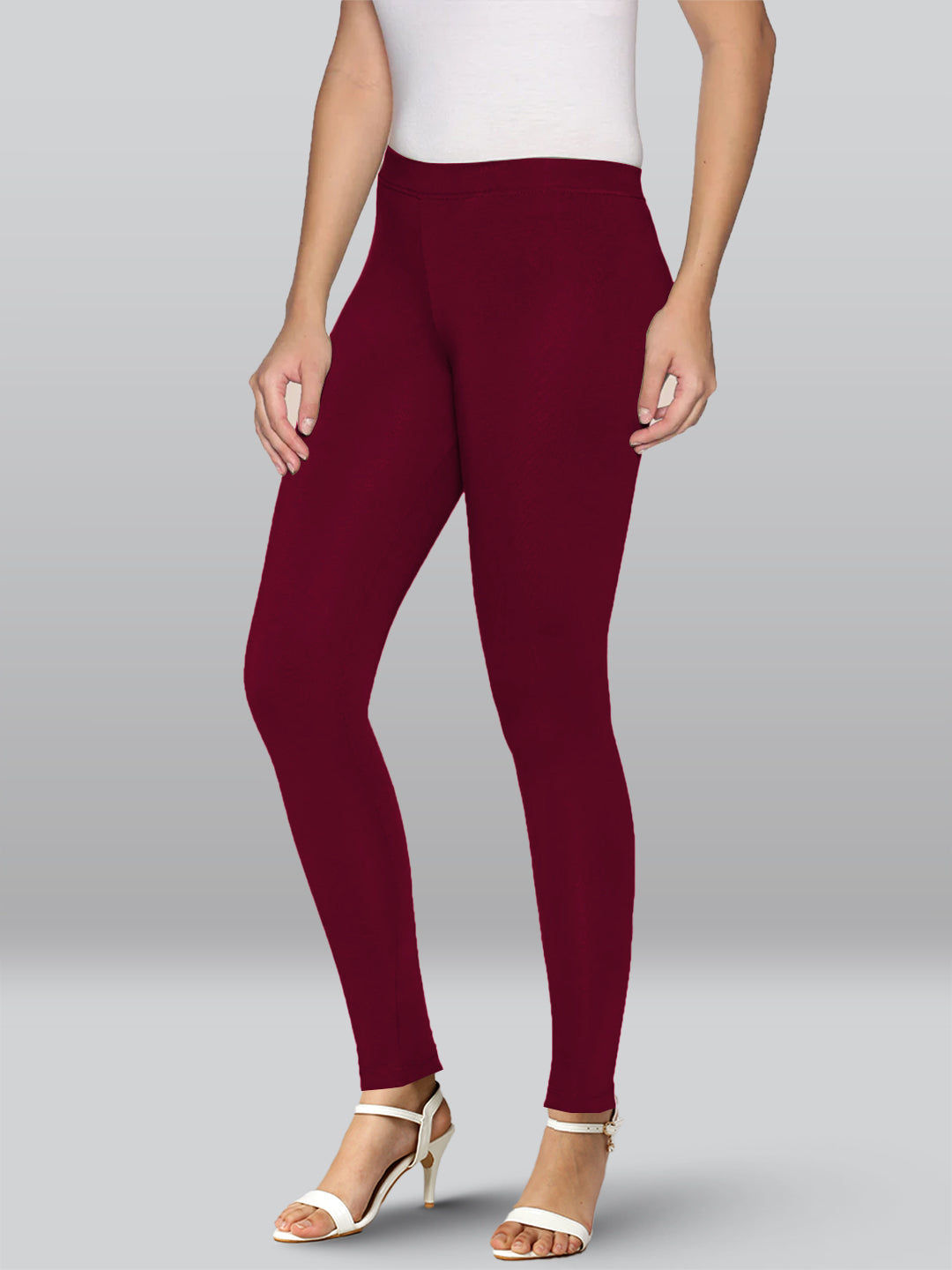 Maroon Premium Viscose Ankle Length Leggings