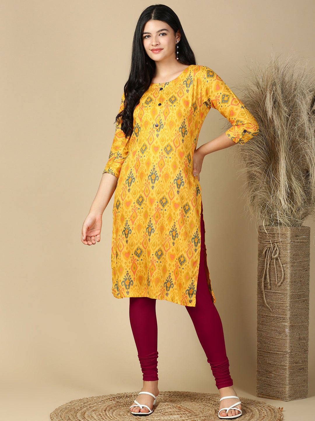 Dark Rani Premium Cotton Stretch Churidar