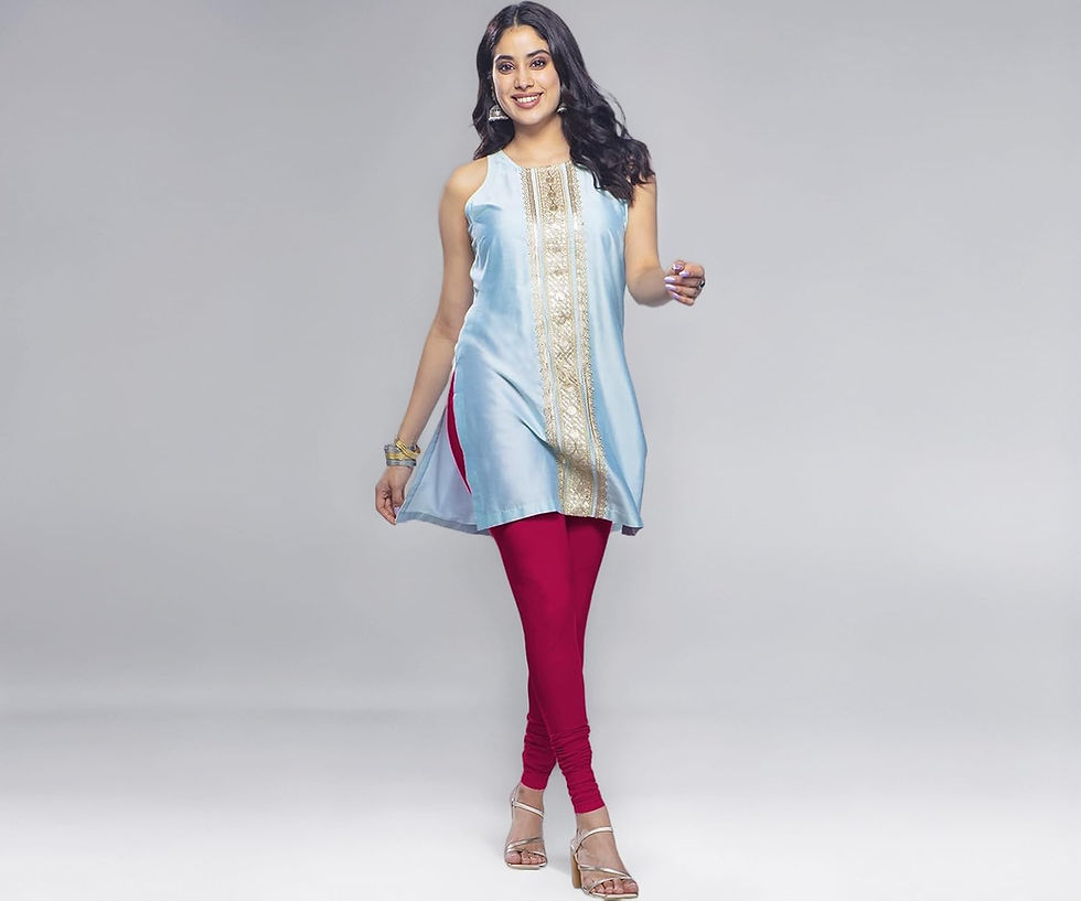 Premium Viscose Full Length Churidar Leggings for Women - Rani Pink - Image 1