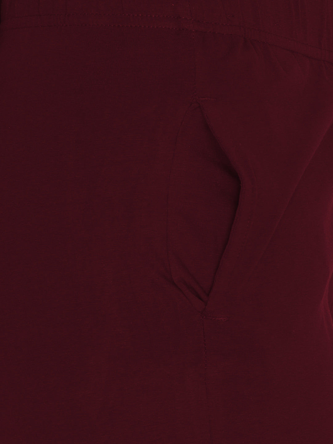 Maroon Stretch Pencil Pant