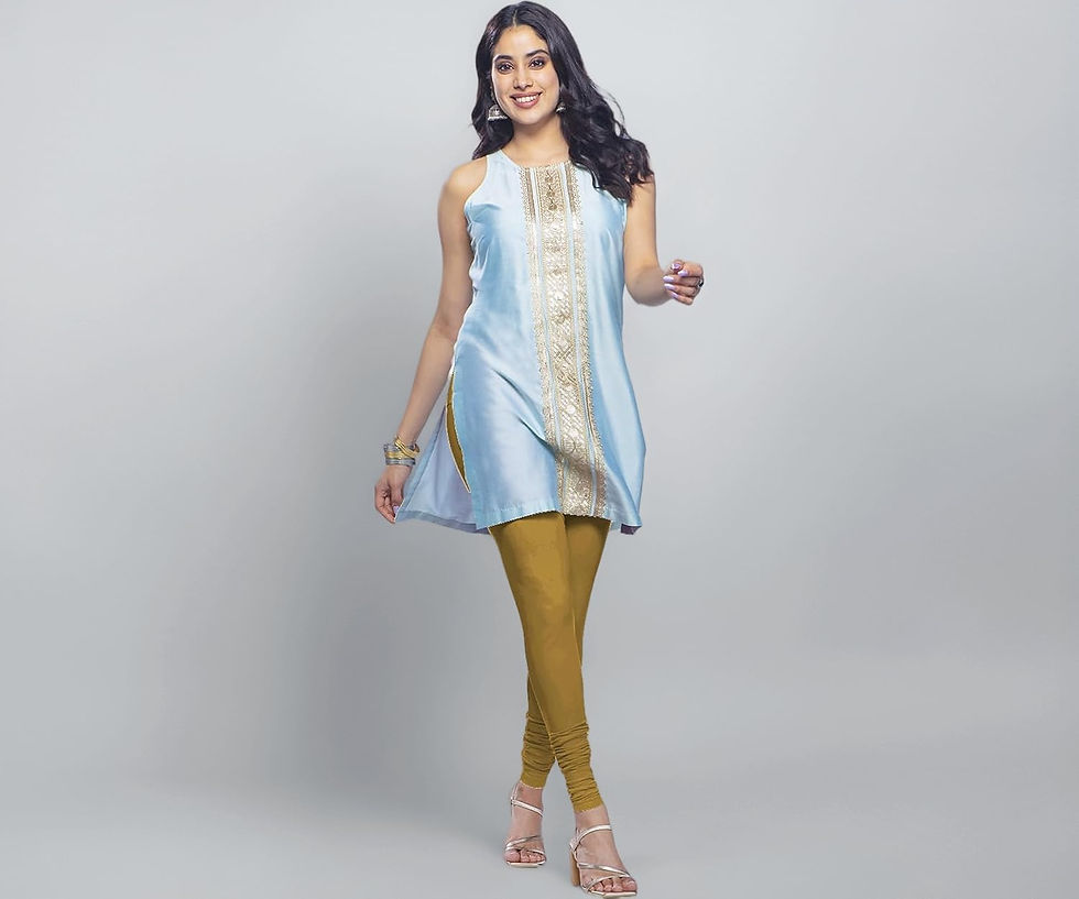 Premium Viscose Full Length Churidar Leggings for Women - Nude - Image 1