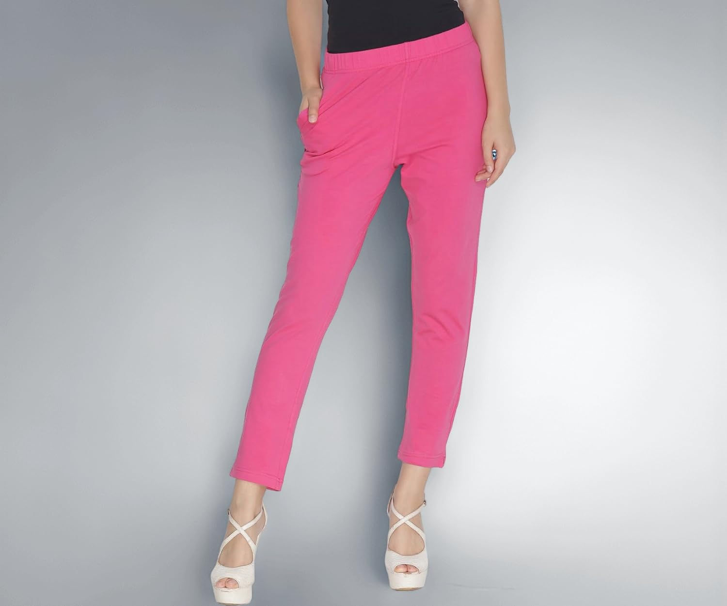 Premium Viscose Stretchable Ankle Length Leggings for Women - Romantic Rani - Image 1