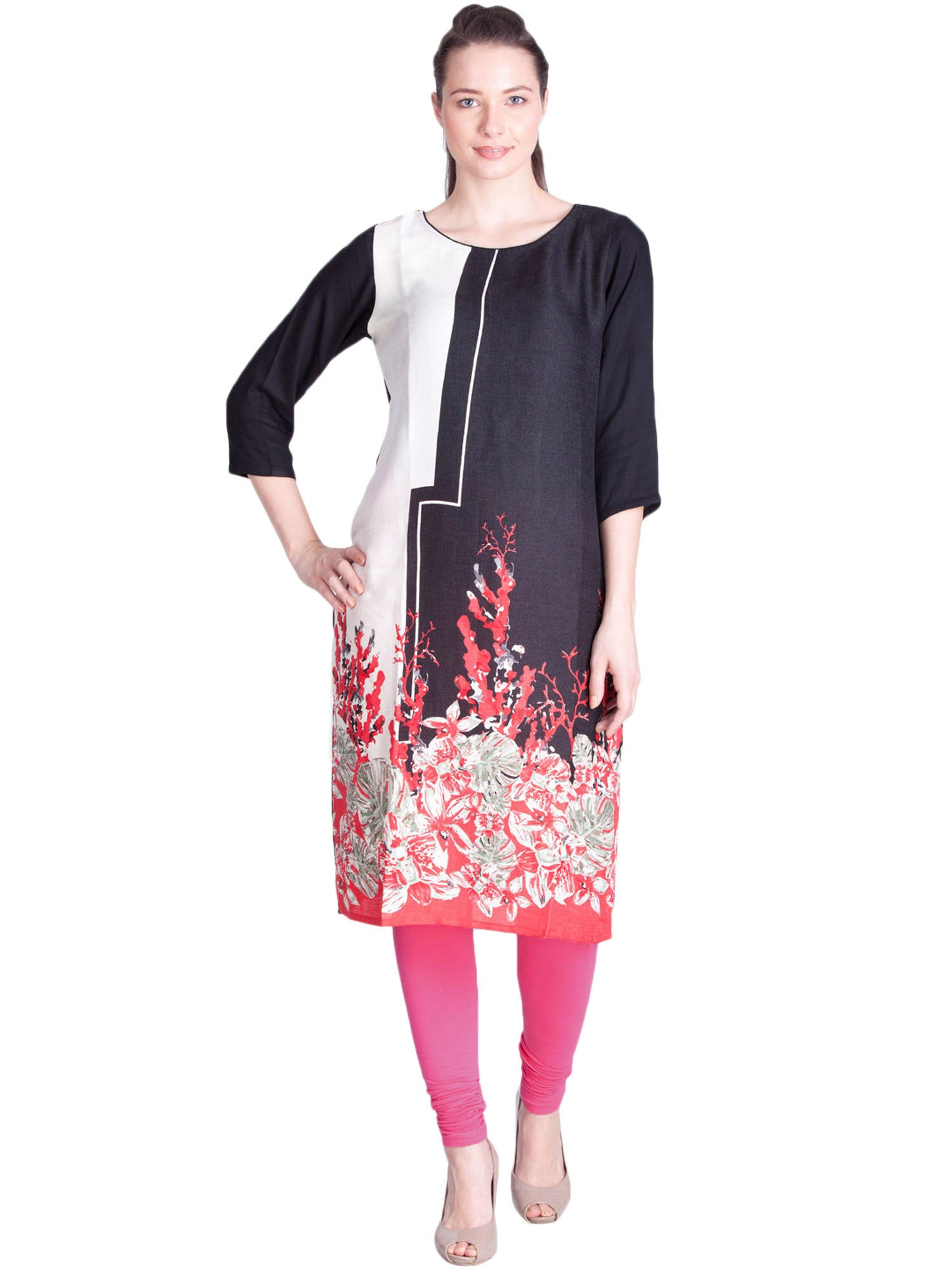 Dark Pink Premium Churidar Leggings