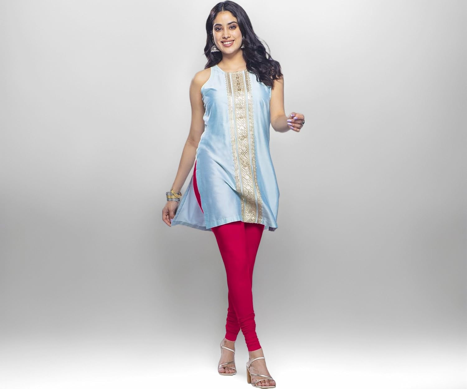 Premium Viscose Full Length Churidar Leggings for Women - True Rani - Image 1