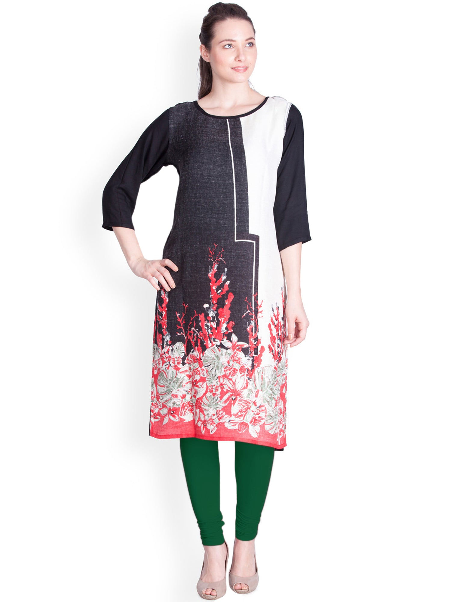 Green Premium Churidar Leggings