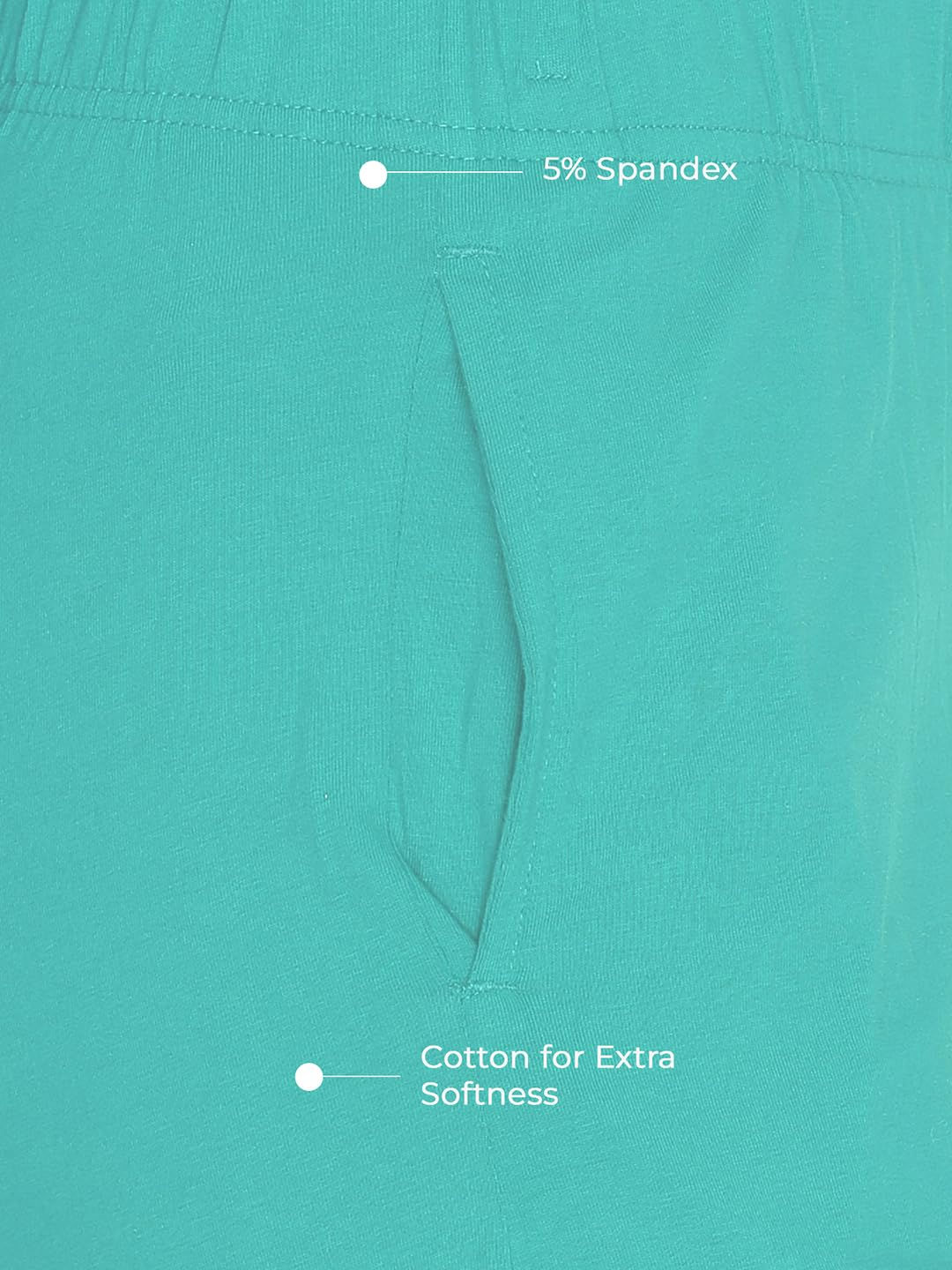 Premium Viscose Stretchable Ankle Length Leggings for Women - Mint Green - Image 4