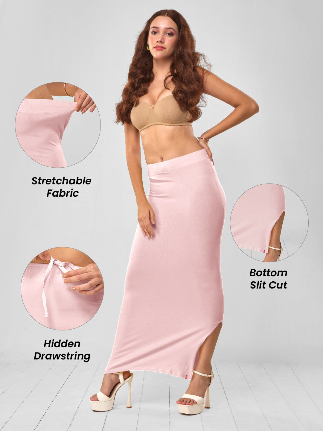 Crystal Pink Saree Shaper