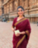 ILAIYAAL CLOTHINGS South Cotton Gadwal Saree for Women | Celebrity Inspired Traditional Ethnic Wear | Chettinad & Kalyani Cotton Sarees | Soft Cotton Saree with Blouse Piece - Maroon - Image 2
