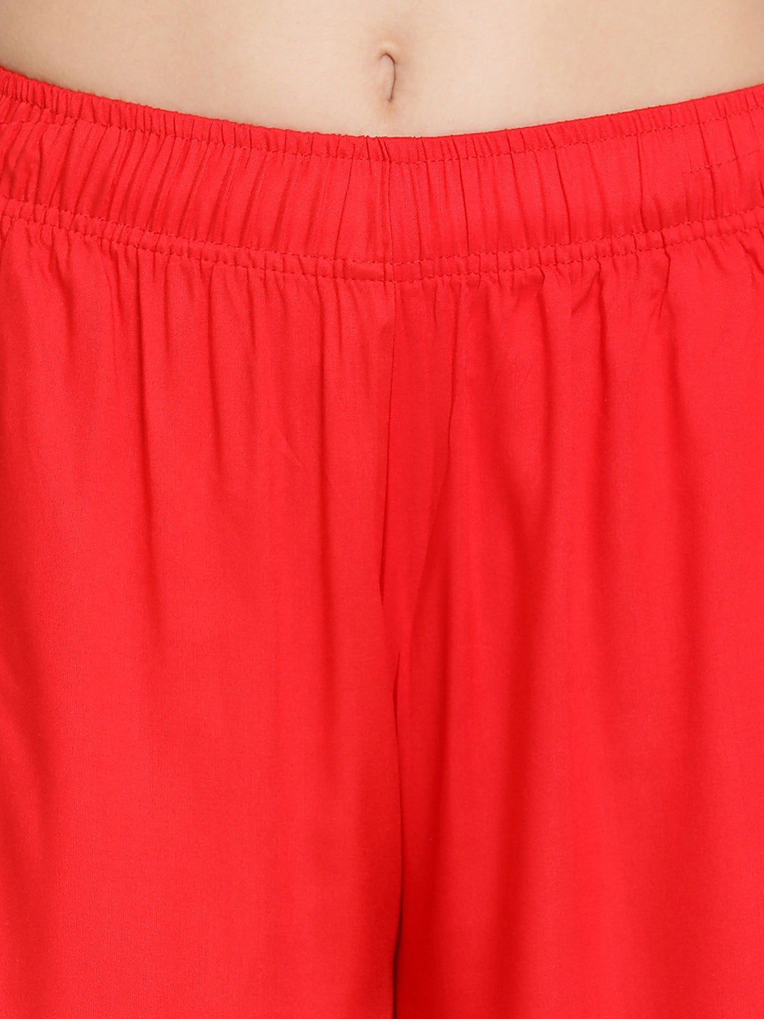 Red Rayon Palazzo