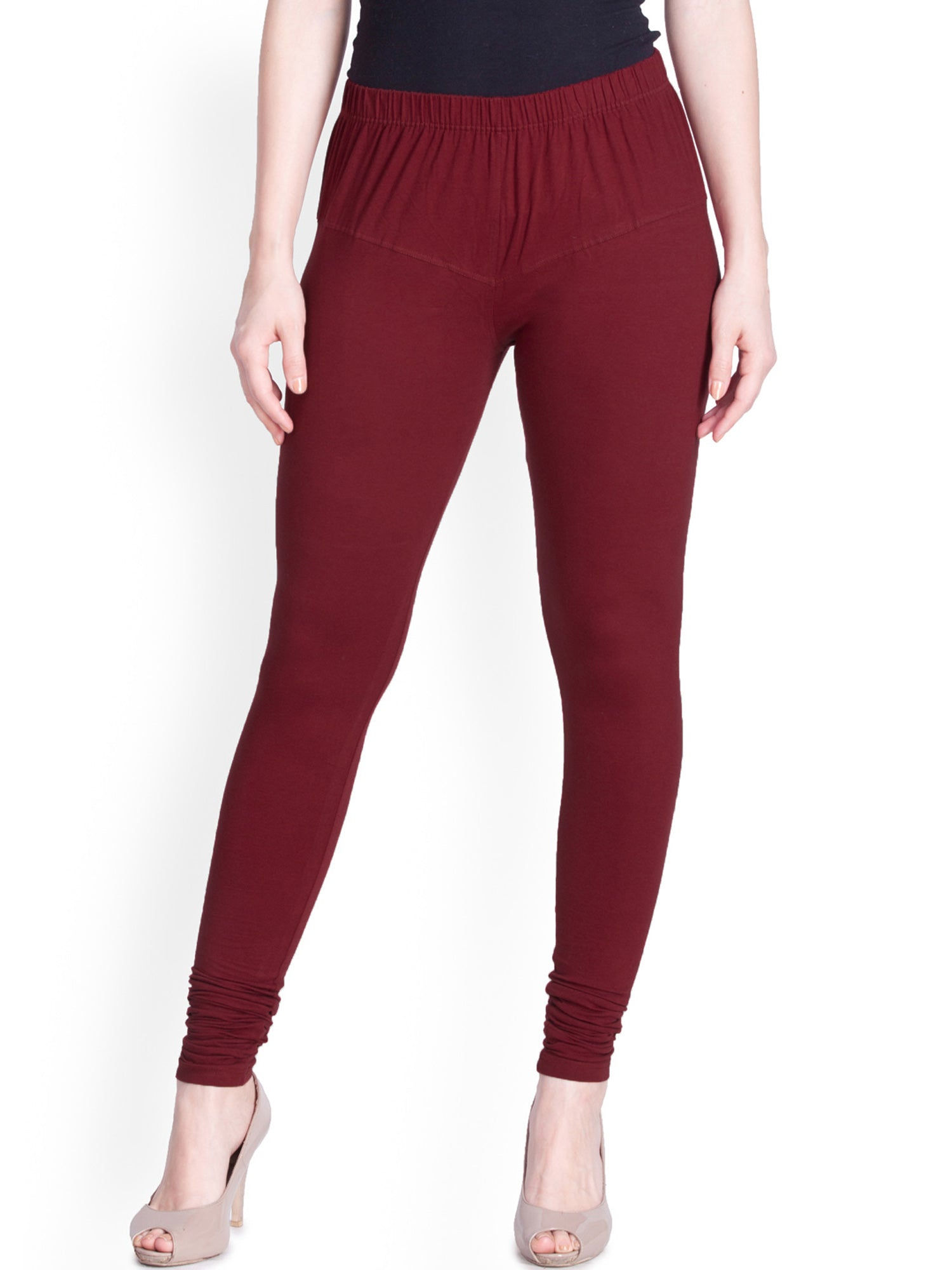 Maroon Premium Churidar Leggings