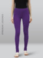 Premium Viscose Full Length Churidar Leggings for Women - Beauty Berry - Image 2
