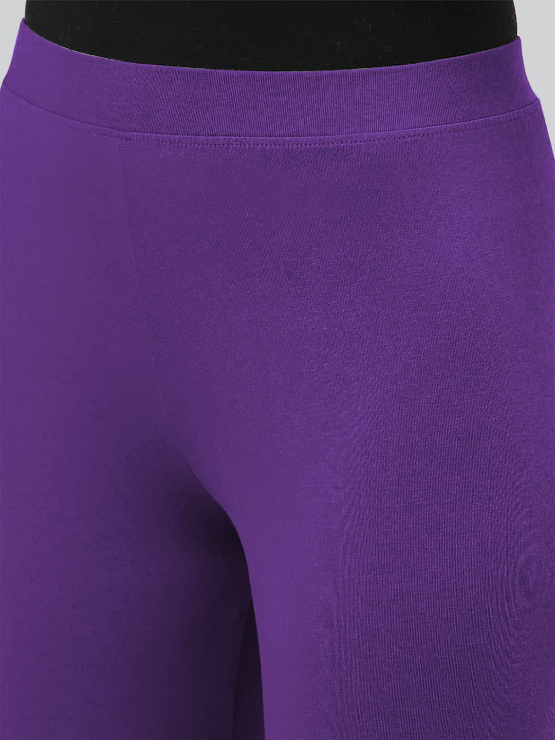 Premium Viscose Full Length Churidar Leggings for Women - Beauty Berry - Image 6