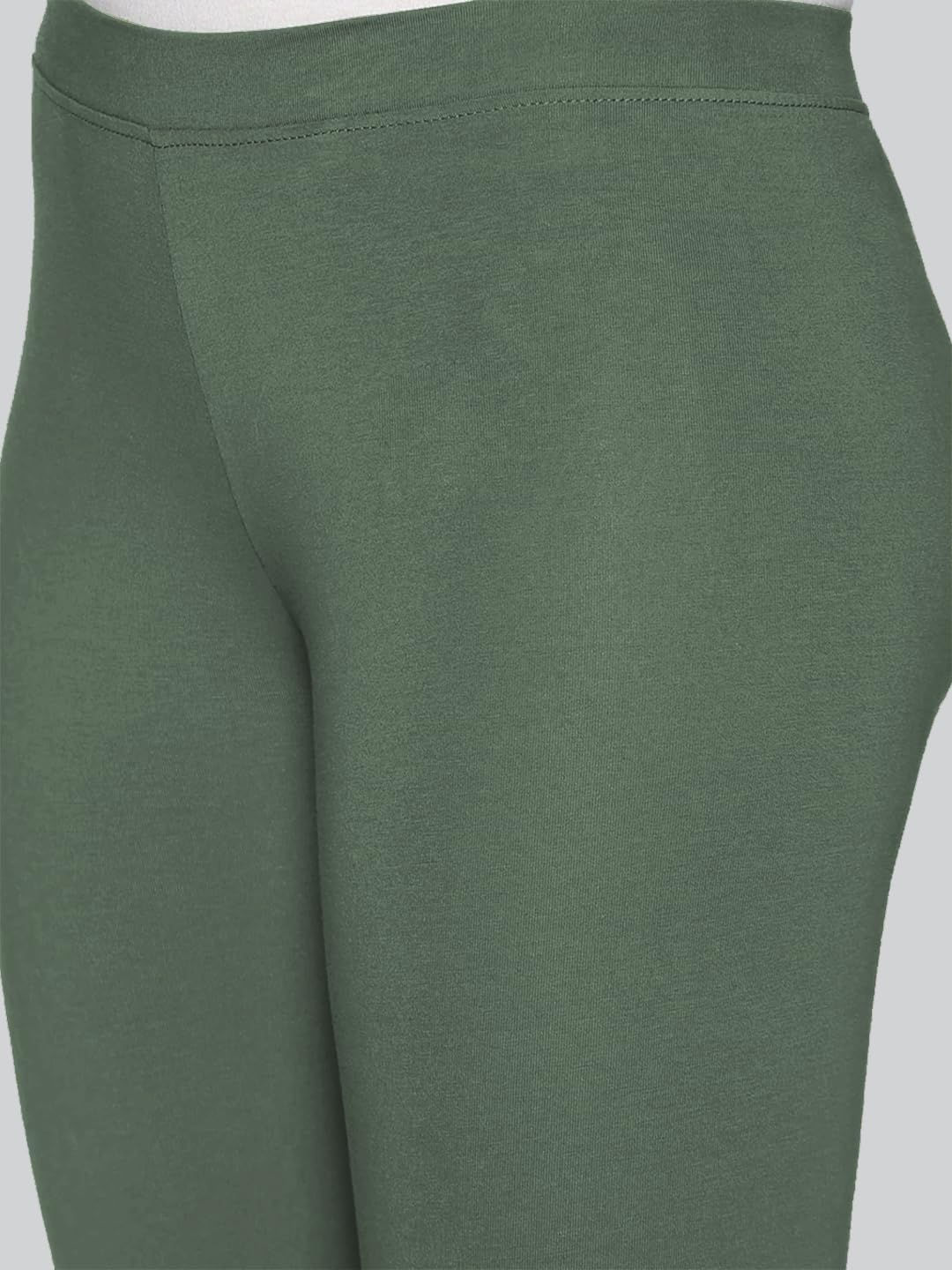 Premium Viscose Stretchable Ankle Length Leggings for Women - Steel Grey - Image 5
