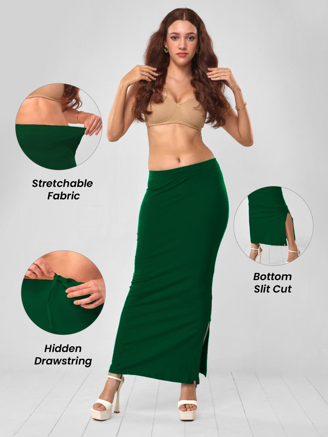 Rama Green Saree Shaper