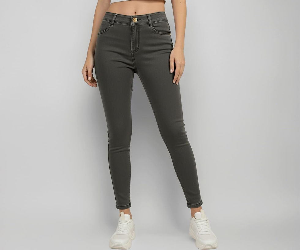 Lux Cozi PYNK Women's Denim Skinny Fit Jeggings - DRKGR (All Sizes) - Image 1