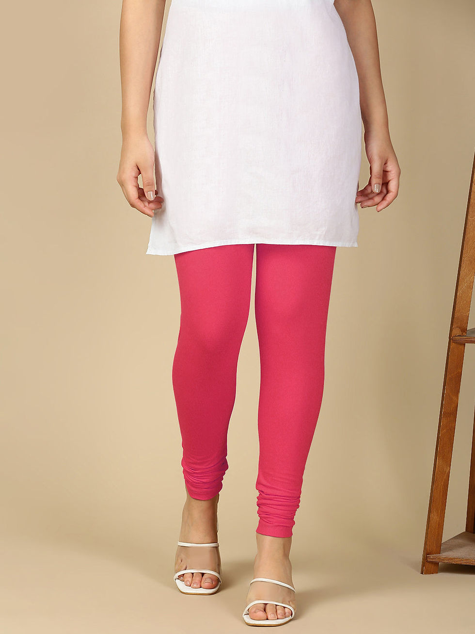 Camellia Rose Premium Cotton Stretch Churidar