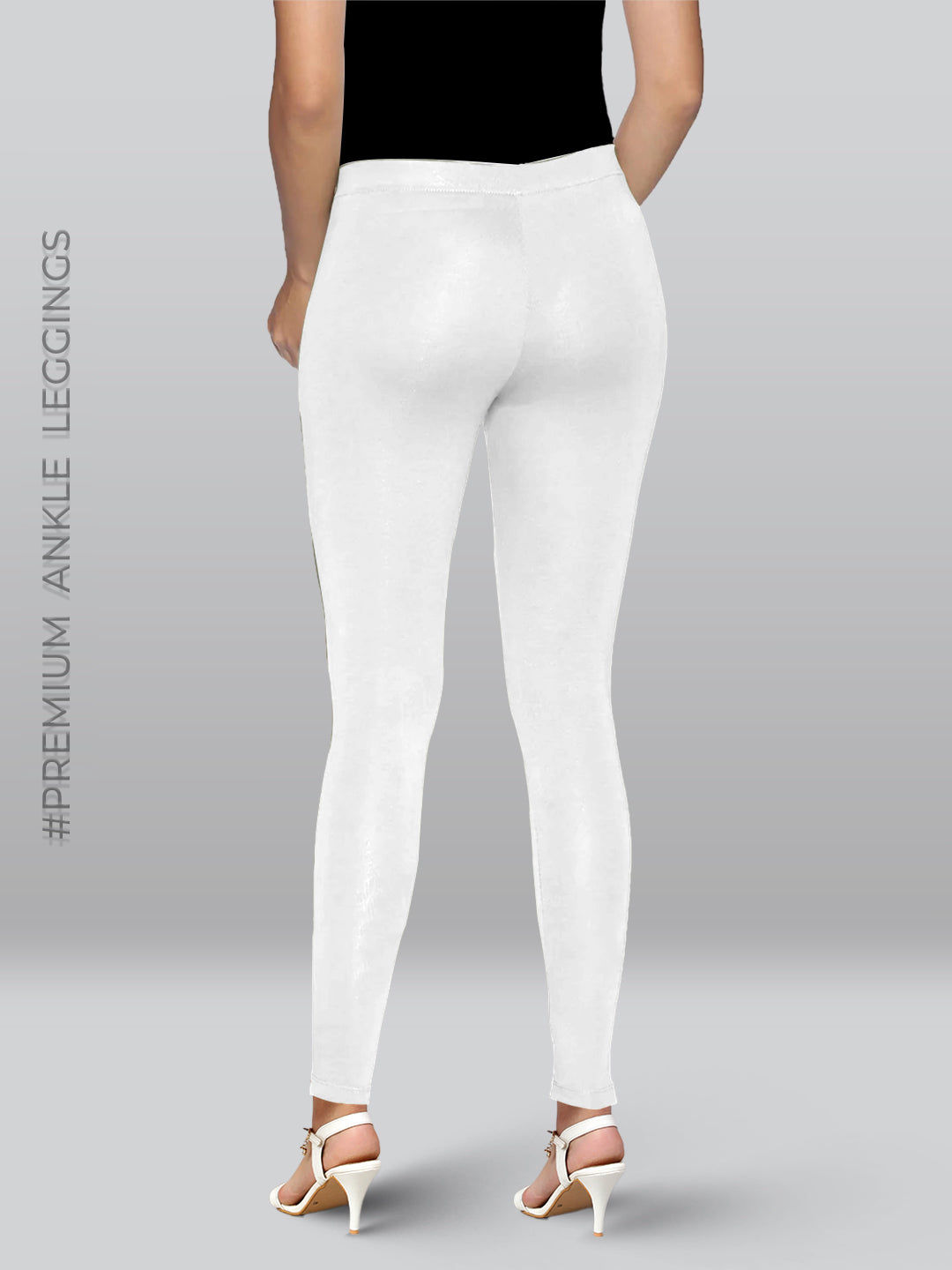 White Premium Viscose Ankle Length Leggings