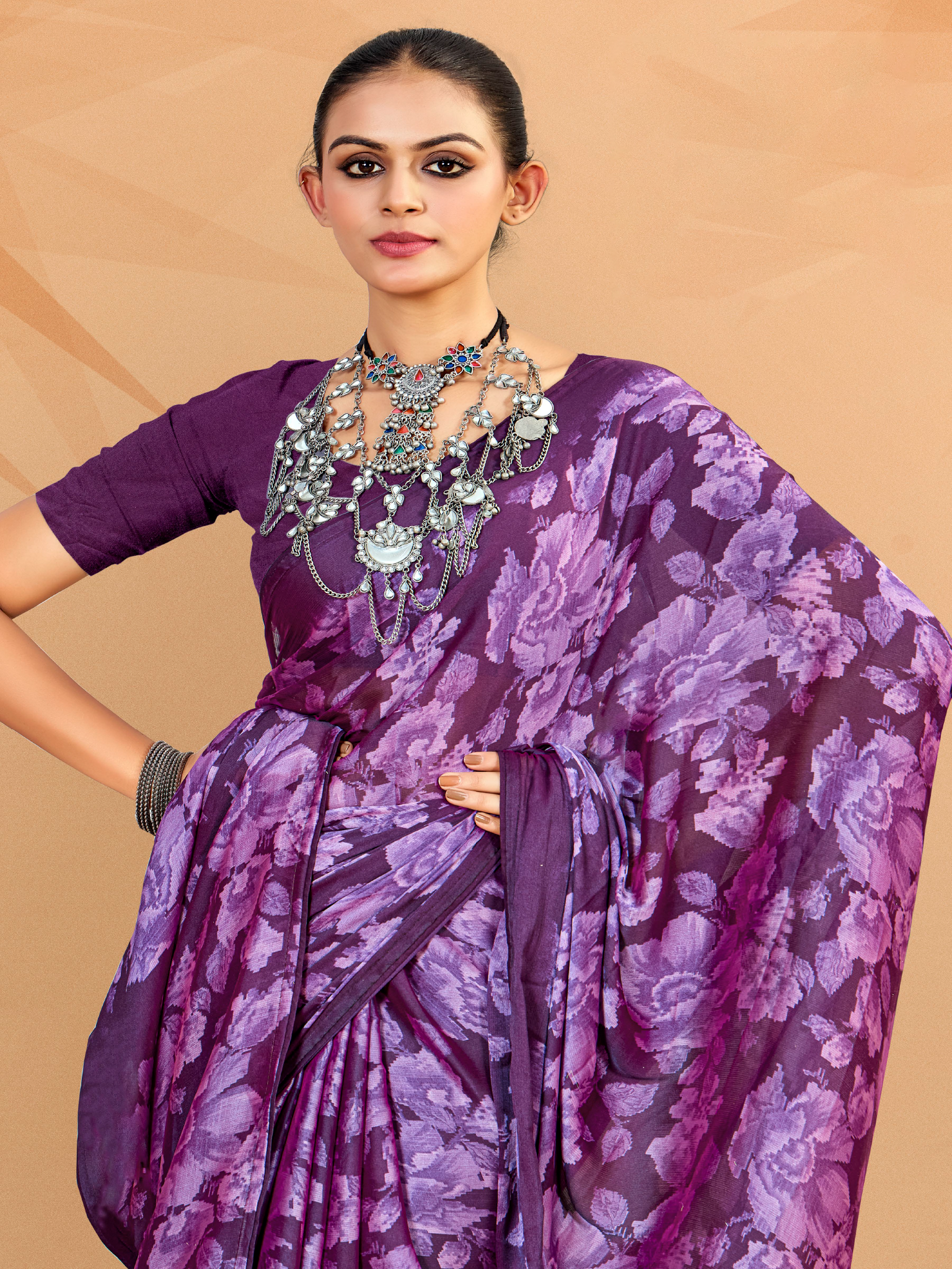 Comfortable Work Saree