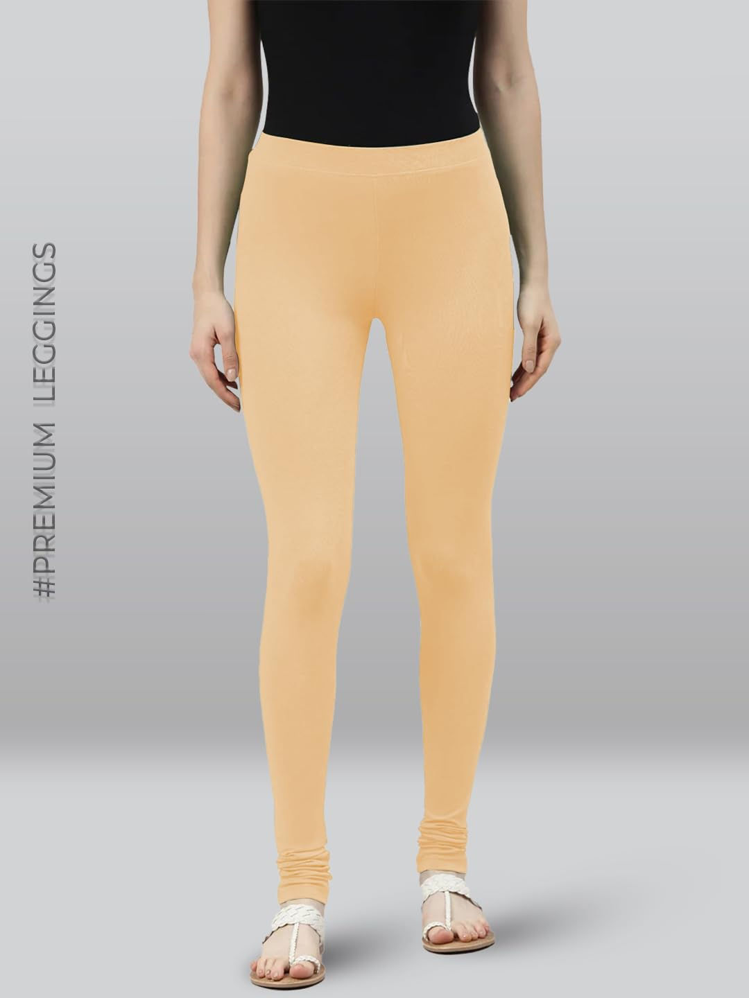 Premium Viscose Full Length Churidar Leggings for Women - Deep Skin - Image 2