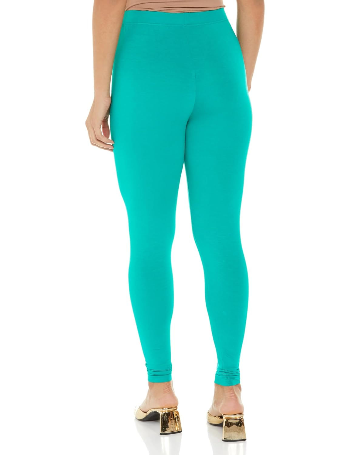 Premium Viscose Stretchable Ankle Length Leggings for Women - Jade - Image 2