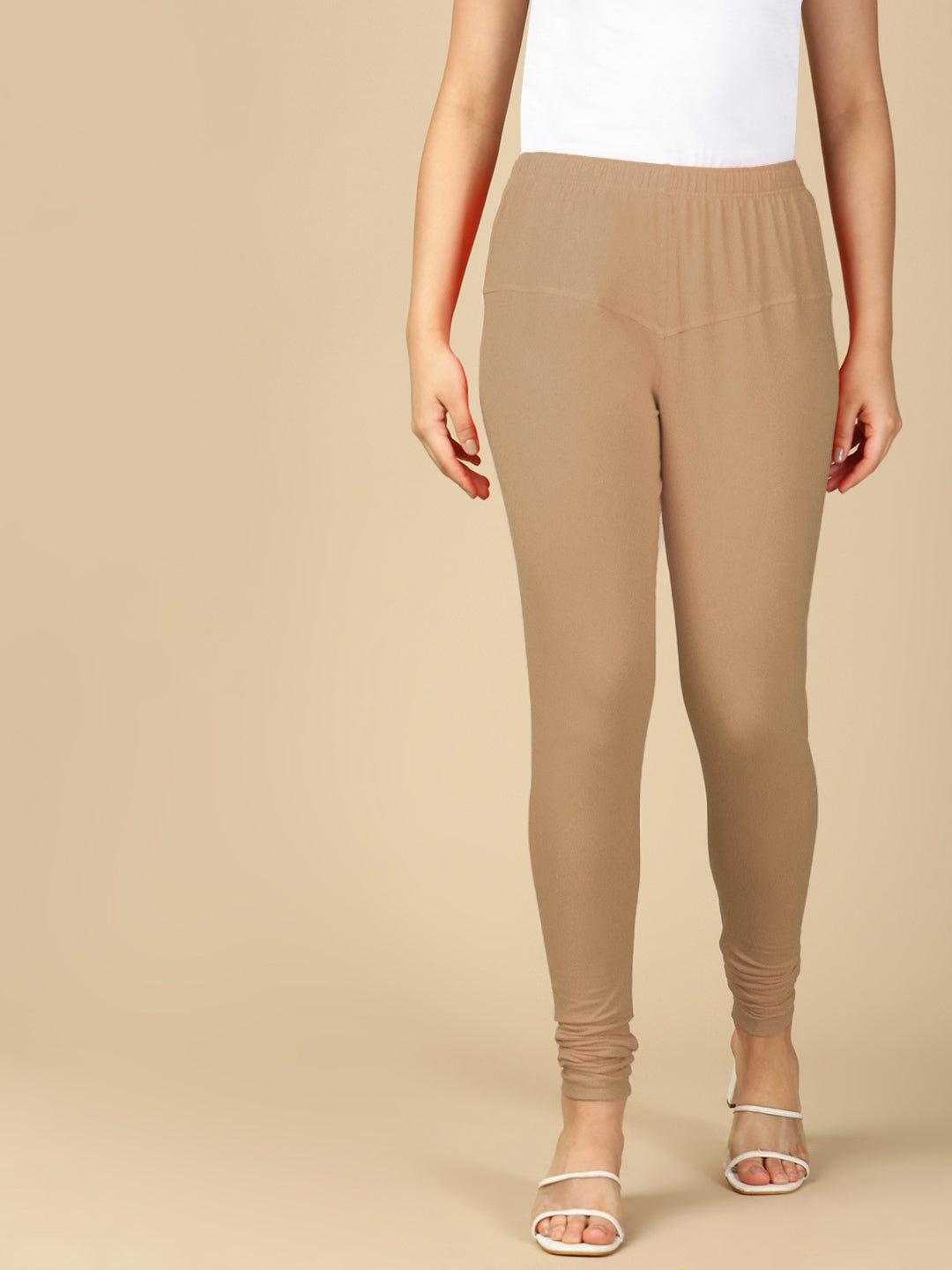 Light Acru Premium Cotton Stretch Churidar