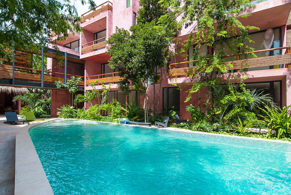Large swimming pool