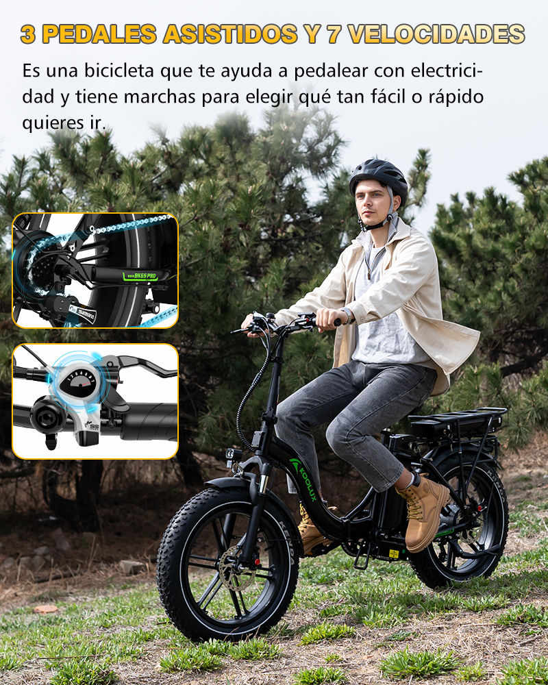 Miniatura: Bicicleta eléctrica Koolux BK6S PRO 