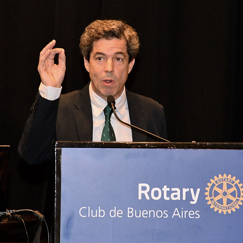 Pablo Bereciartua en el Rotary Club de Buenos Aires