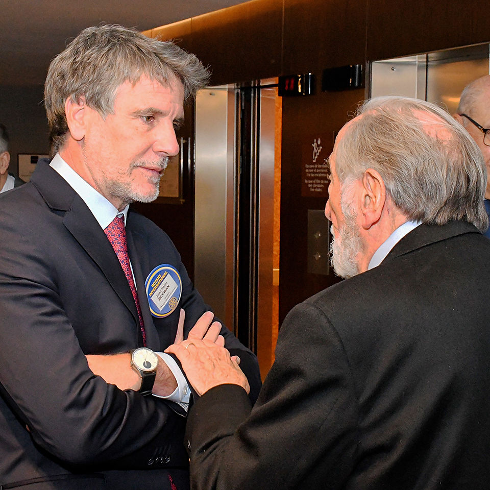 Guillermo Francos en Rotary Club de Buenos Aires