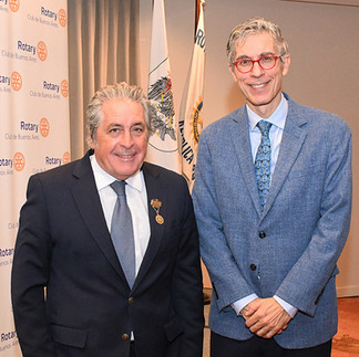 Agustín Etchebarne en el Rotary Club de Buenos Aires
