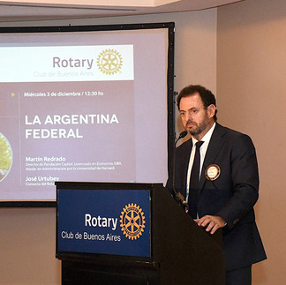 Martín Redrado el el Rotary Club de Buenos Aires