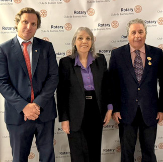 Irma Argüello en el Rotary Club de Buenos Aires